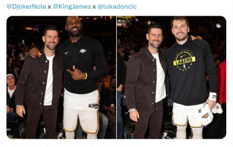 开云体育官网-NBA官方晒德约科维奇与詹姆斯&amp;东契奇合影：伟大！